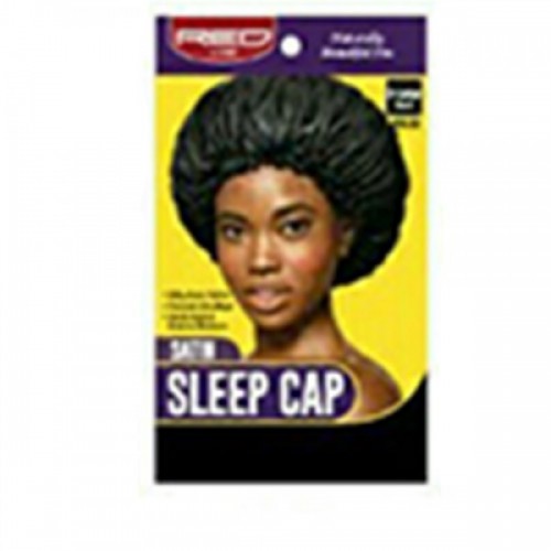 Red by Kiss Satin Sleep Cap Black HSL02 (X-Large Size) 